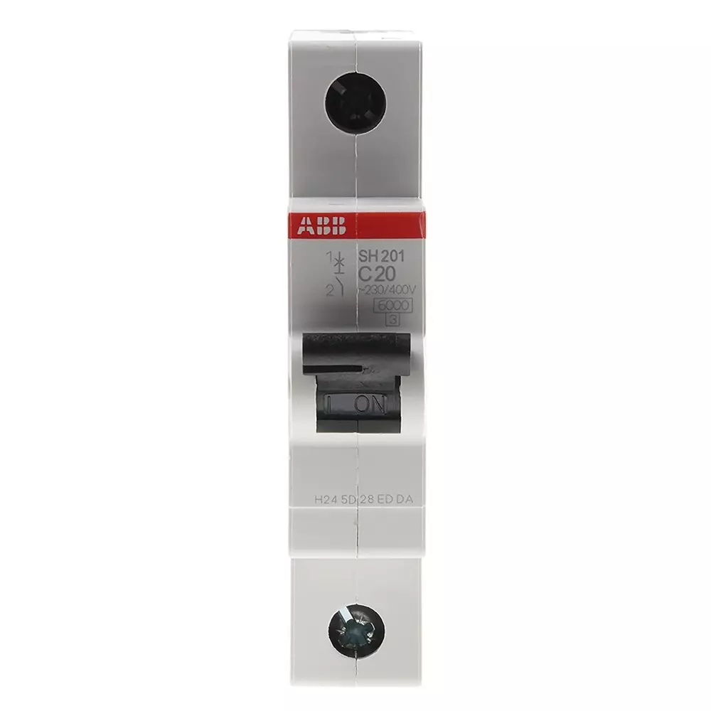 ABB Compact Home SH200 MCB, 1P, 20A Curve C, 440 V AC, 60 V DC, 6 kA Breaking Capacity, 2CDS211001R0204SH201-C20 ABB Compact Home SH200 MCB, 1P, 20A Curve C, 440 V AC, 60 V DC, 6 kA Breaking Capacity, 2CDS211001R0204SH201-C20