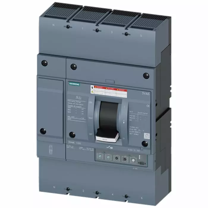 Siemens SENTRON MCCB Molded Case Circuit Breaker 4P 800A, Breaking Capacity 100 kA, Fixed Mount, 3VA6580-7HN46-2AA0 Siemens SENTRON MCCB Molded Case Circuit Breaker 4P 800A, Breaking Capacity 100 kA, Fixed Mount, 3VA6580-7HN46-2AA0
