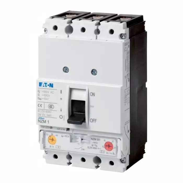 EATON Moeller series NZM MCCB Molded Case Circuit Breaker 3P 100A, Breaking Capacity 7.5 kA, Plug In, 115454 NZMH1-M100 EATON Moeller series NZM MCCB Molded Case Circuit Breaker 3P 100A, Breaking Capacity 7.5 kA, Plug In, 115454 NZMH1-M100