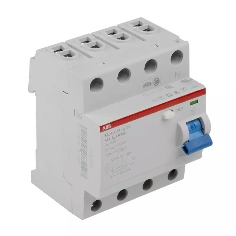 Best abb-f200-rccb-40a-4-pole-30ma-type-a-230400-v-ac-2csf204401r1400f204 ABB F200 RCCB, 40A, 4 Pole, 30mA, Type A, 230/400 V AC, 2CSF204401R1400F204