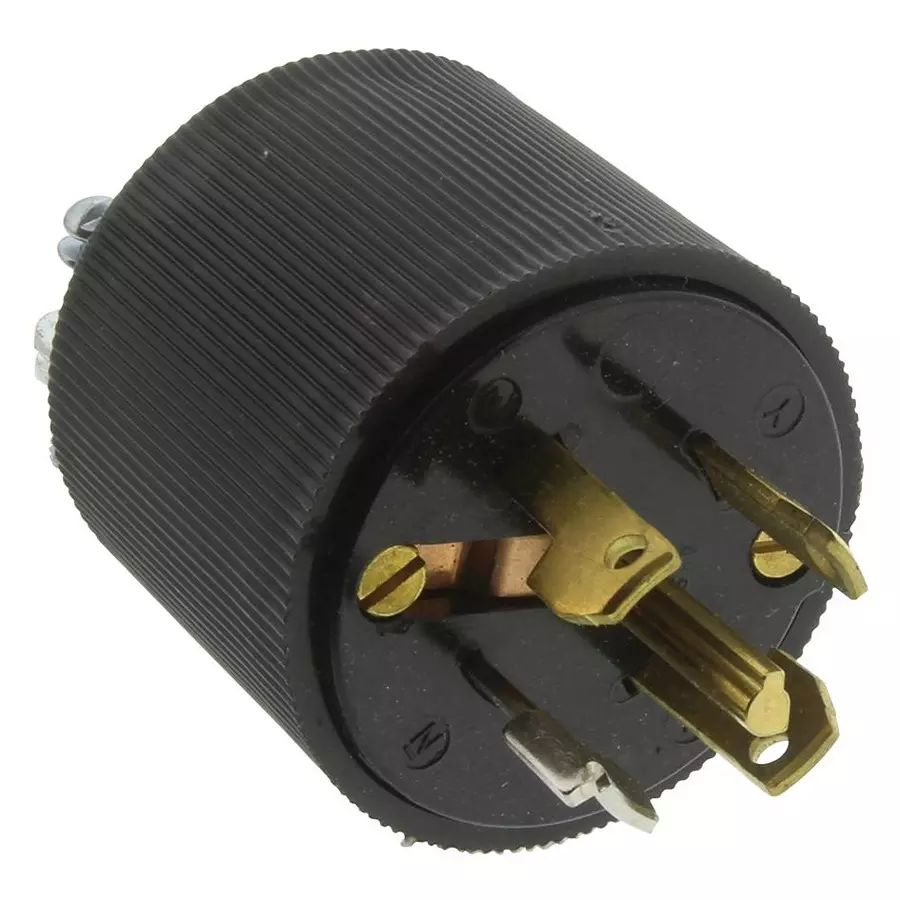 HUBBELL WIRING DEVICES Connector, Power Entry, Plug, 20A, HBL45915 HUBBELL WIRING DEVICES Connector, Power Entry, Plug, 20A, HBL45915