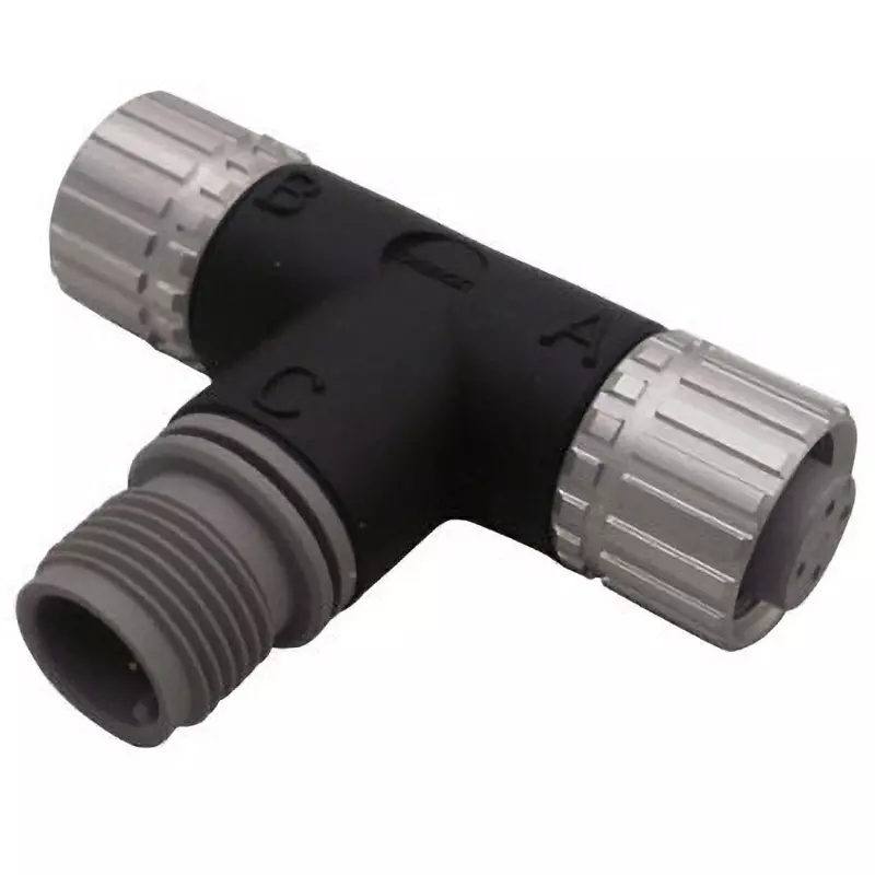 Best omron-joint-plugsocket-xs2r-d422-5 Omron Round Waterproof Connector M12 T Joint Plug/Socket XS2 DC 125 V, XS2R-D422-5