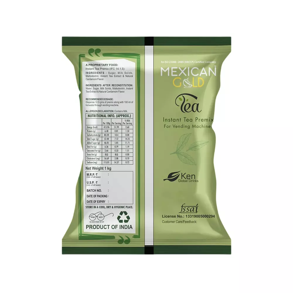 Buy california-maxian-gold-ginger-lemongrass-tea-premix-1-kg-for-vending-machine-be_px_030-pack-of-5 California Maxian Gold Ginger Lemongrass Tea Premix 1 Kg For Vending Machine, BE_PX_030 (Pack of 5)