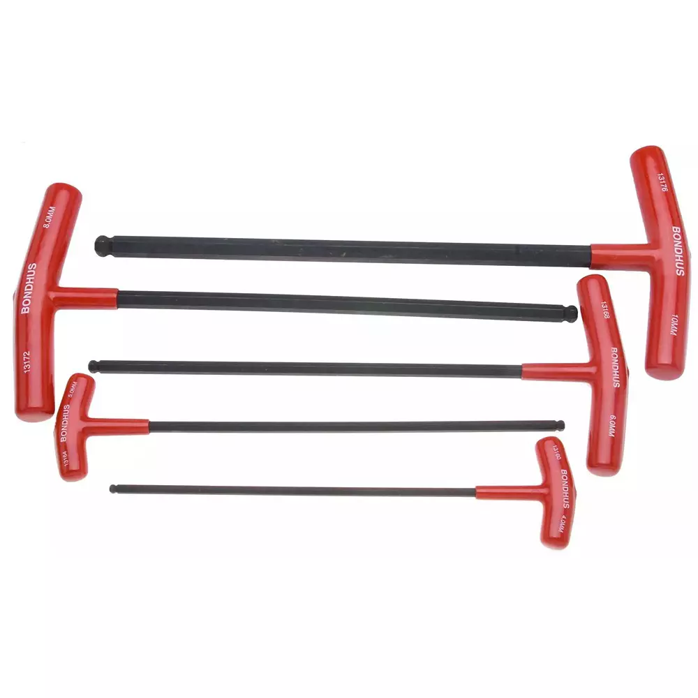 Buy bondhus-13148-non-sparking-t-handle-4-10mm Bondhus ProGuard Finish Non Sparking T-Handle Set (5 Pcs), 13148