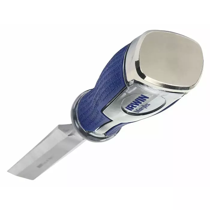 Shop irwin-3-piece-steel-wood-chisel-set-10-in-12-in-34-in-blade-width-10503419 Irwin 3 Piece Steel Wood Chisel Set, 1.0 in, 1/2 in, 3/4 in Blade Width, 10503419