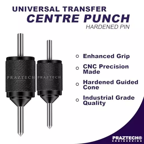 Shop praztech-universal-transfer-centre-aligner-punch-hardened-pin-for-diy-workshop-garage-w7-wu0u-2gw5-set-of-2 PRAZTECH Universal Transfer Centre Aligner Punch Hardened Pin for DIY, Workshop, Garage, W7-WU0U-2GW5 (Set of 2)