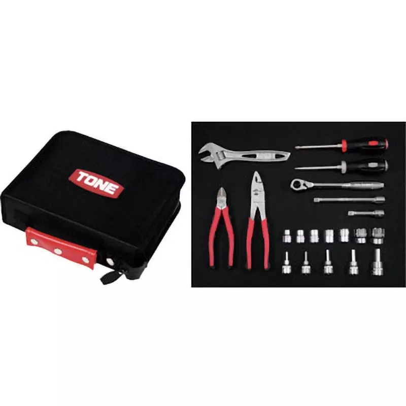 TONE Tool Set For Mechanics Carbon-Like Tray Specifications 9.5Sq 21 Pcs Set 9.5 mm, TSX3172 (21 Pcs Set) TONE Tool Set For Mechanics Carbon-Like Tray Specifications 9.5Sq 21 Pcs Set 9.5 mm, TSX3172 (21 Pcs Set)