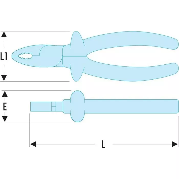 Best facom-combination-pliers-165-mm-overall-straight-tip-vde1000v-18716avse Facom Combination Pliers, 165 mm Overall, Straight Tip, VDE/1000V, 187.16AVSE