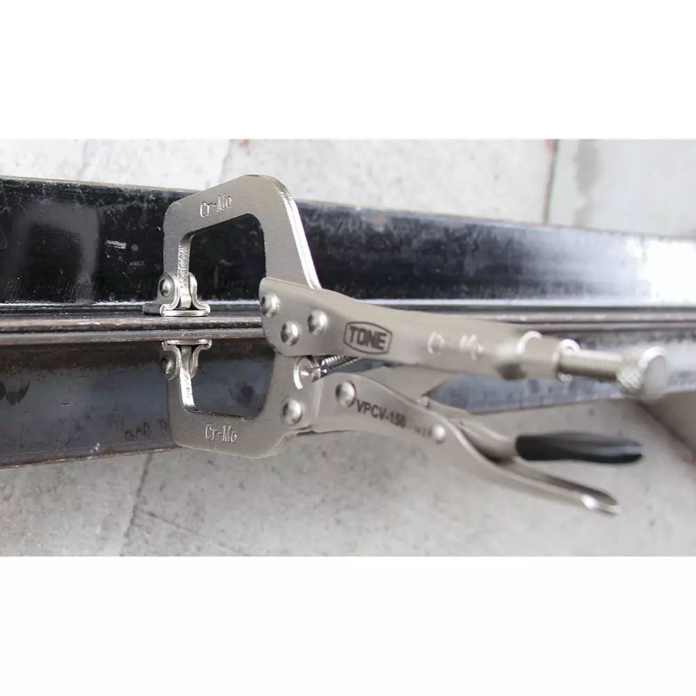 Buy tone-grip-pliers-air-cylinders-type-c-swivel-150-mm-maximum-jaw-opening-vpcv-450 TONE Grip Pliers (Air Cylinders, Type C Swivel ) 150 mm Maximum Jaw Opening, VPCV-450