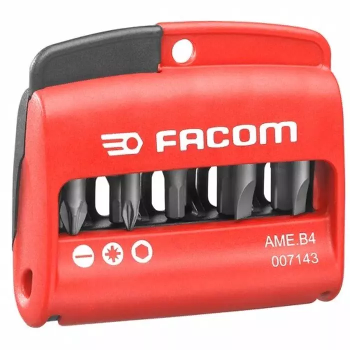 Facom 10 Pieces, Hexagon, Pozidriv, Slotted, AME.B4 Facom 10 Pieces, Hexagon, Pozidriv, Slotted, AME.B4