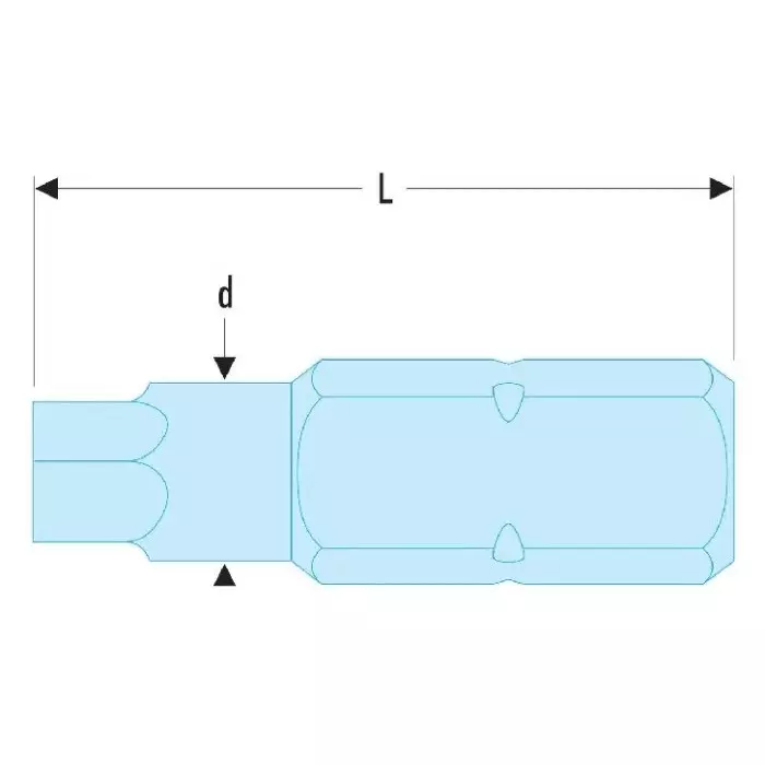 Buy facom-hexagon-screwdriver-bit-95-mm-tip-eh2038 Facom Hexagon Screwdriver Bit, 9.5 mm Tip, EH.203/8