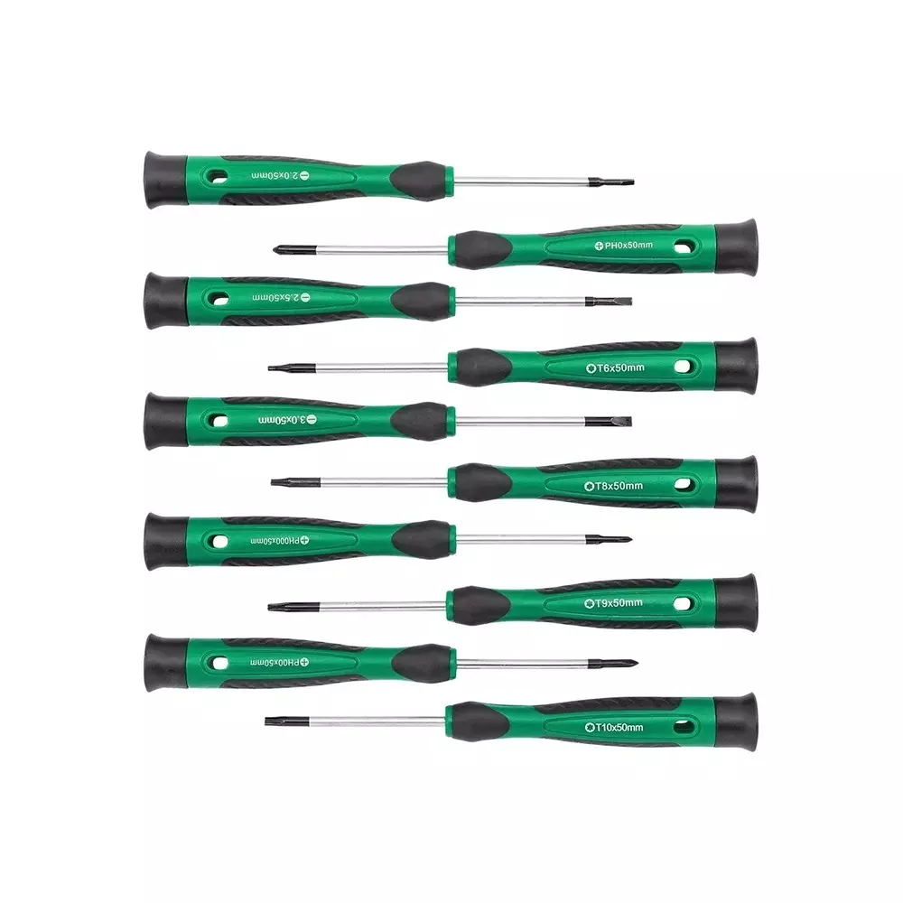 Order rock-force-precision-screwdrivers-set-steel-sl-2-25-3-ph-000-00-0-t6-t8-t9-t10-slotted-sl-ph-t-straight-handle-rf-7010p-set-of-10-pcs Rock Force Precision Screwdrivers Set Steel SL 2, 2.5 & 3:, PH 000, 00 & 0:, T6, T8, T9 & T10 Slotted SL, PH, T Straight Handle, RF-7010P (Set of 10 Pcs)