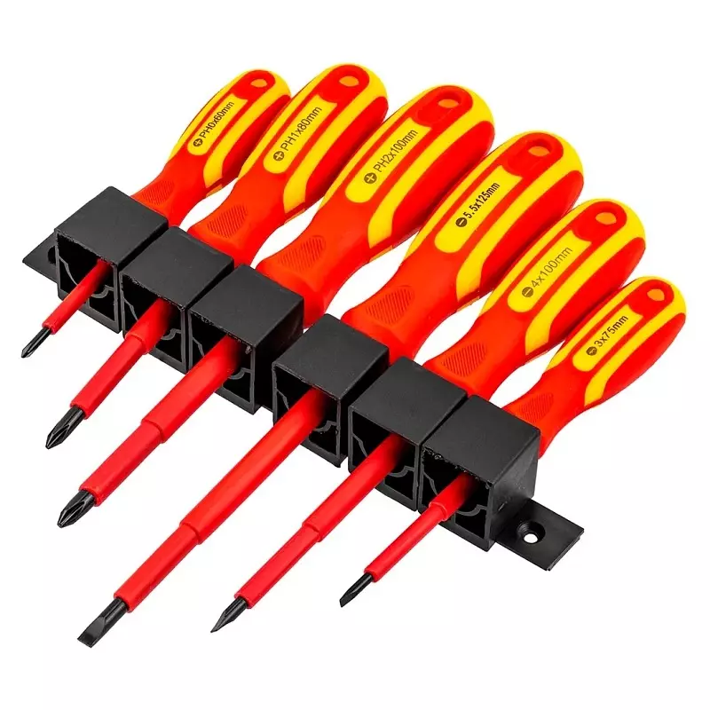 Buy rock-force-dielectric-screwdriver-set-crv-sl-3-4-5-ph-0-1-2-slotted-ph-sl-straight-handle-rf-2126-pack-of-6-pcs Rock Force Dielectric Screwdriver Set CrV SL 3, 4 & 5:, PH 0, 1 & 2 Slotted PH, SL Straight Handle, RF-2126 (Pack of 6 Pcs)