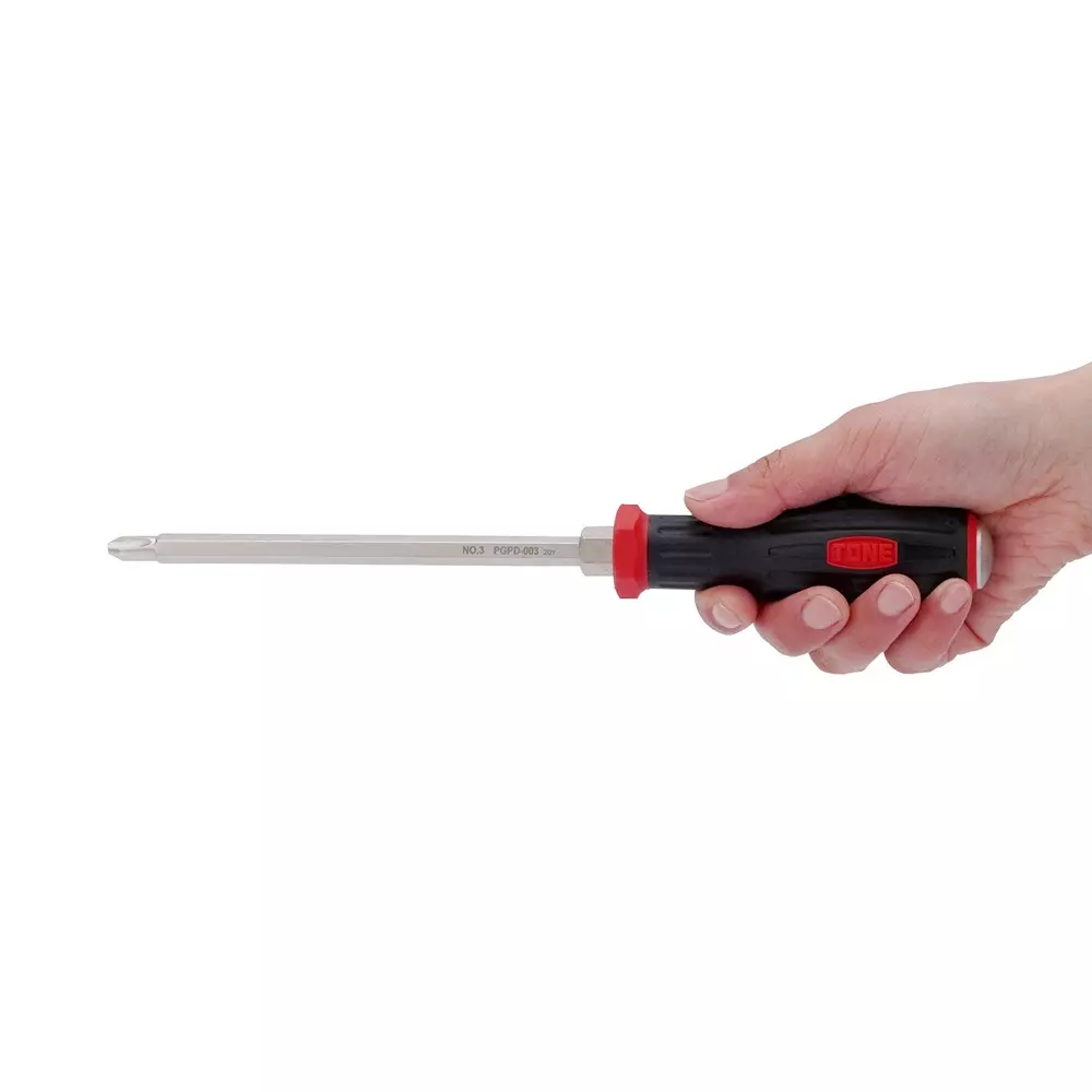 Product tone-power-grip-screwdriver-plus-tip-type-no3-size-pgpd-003 TONE Power Grip Screwdriver Plus Tip Type No.3 Size, PGPD-003