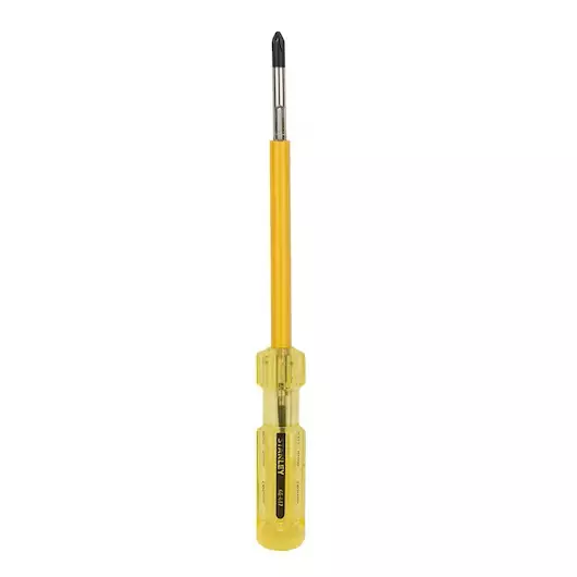 Buy stanley-insulated-2-in-1-screwdriver-6x08-mm-66-447 STANLEY Insulated 2 In 1 Screwdriver Ph2 x Flat 6.0mm X 140mm, 66-447