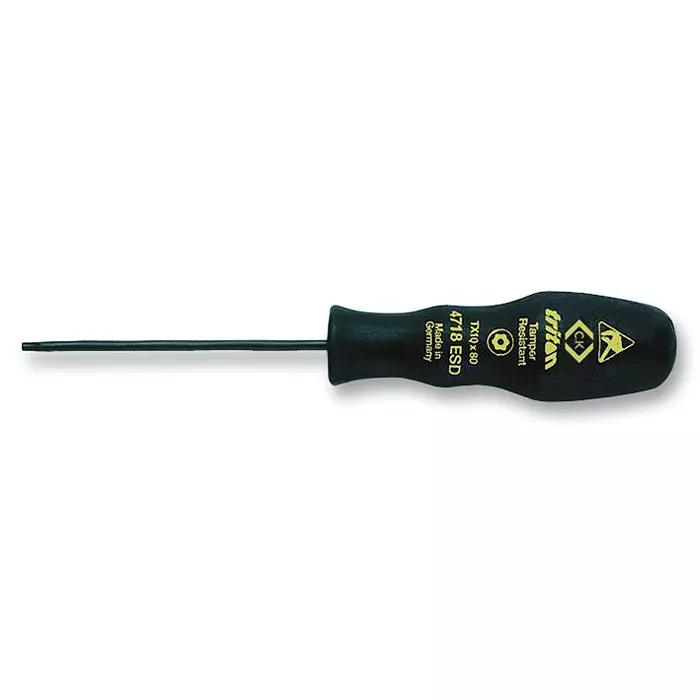 CK TOOLS Esd Screwdriver T15 X 80, T4718ESD 15 CK TOOLS Esd Screwdriver T15 X 80, T4718ESD 15
