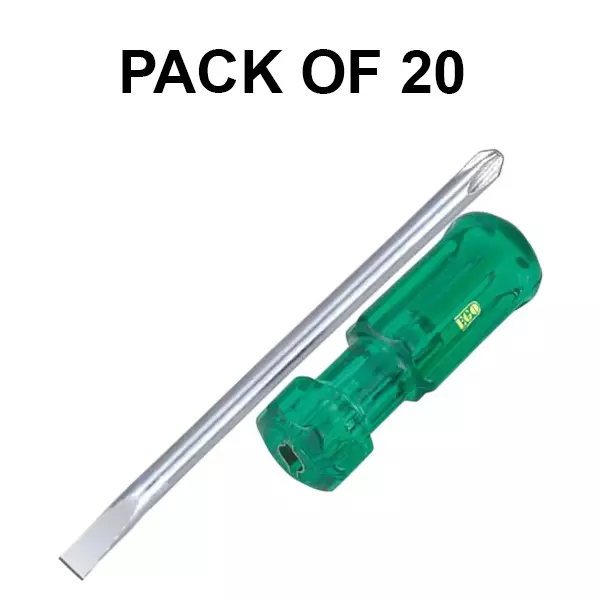 Buy ego-2-in-1-reversible-screw-driver-minus-phillip-head-6-mm-blade-dia-200-mm-length-green-executive Ego 2 In 1 Reversible Screw Driver Minus & Phillip Head 6 mm Blade Dia. 200 mm Length Green, EXECUTIVE (Pack of 20)