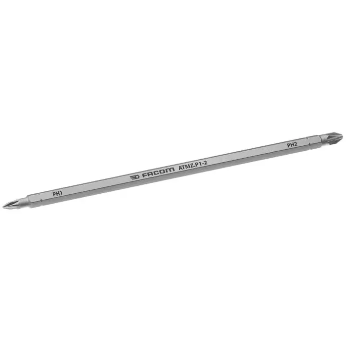 Facom Phillips Reversible Screwdriver Blade, PH1, PH2 Tip, ATMZ.P1-2 Facom Phillips Reversible Screwdriver Blade, PH1, PH2 Tip, ATMZ.P1-2