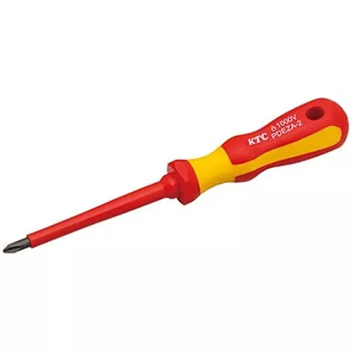 Buy ktc-screwdriver-pdeza-2 Ktc Insulated Plus Screwdriver No.2 100 mm Shaft 1000V Rated, PDEZA-2