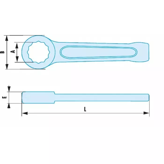 Buy facom-spanner-34mm-metric-205-mm-overall-5034sr Facom Spanner, 34mm, Metric, 205 mm Overall, 50.34SR