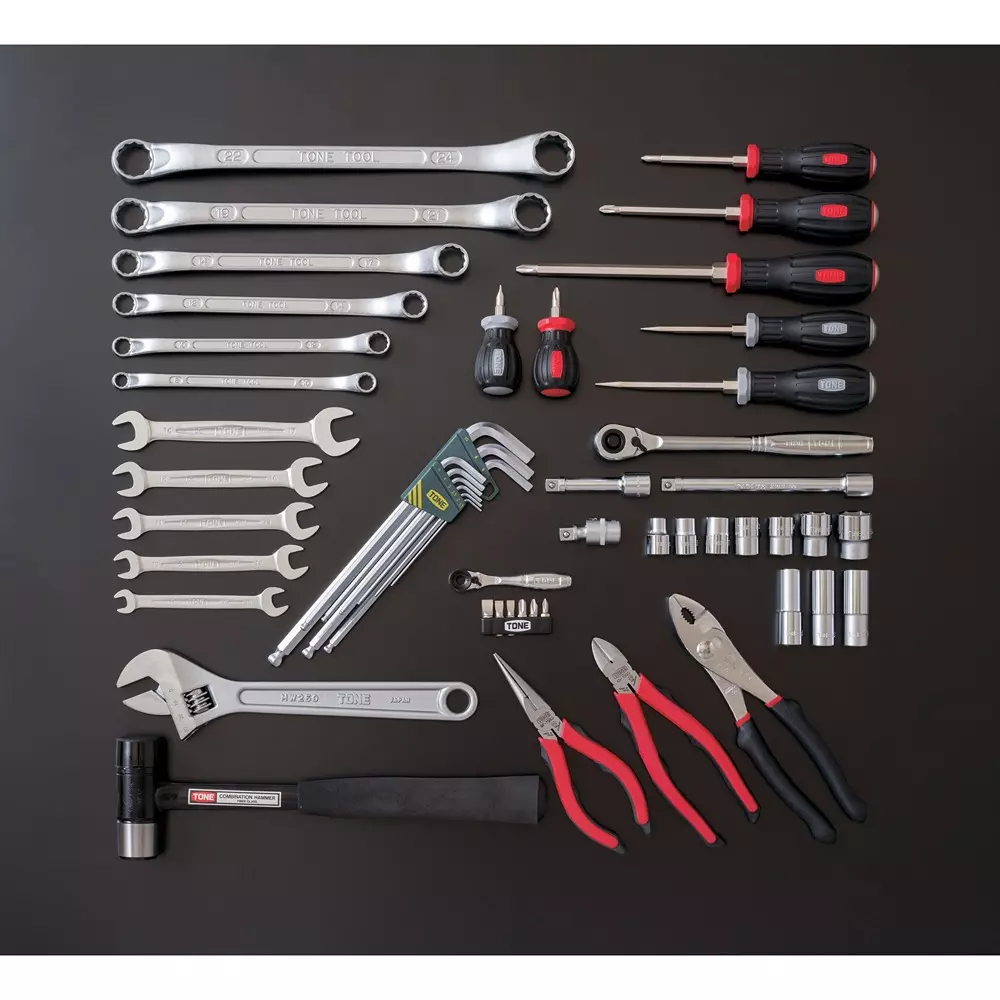 Shop tone-tool-set-tsa3309-95-mm-square-drive-tsa3309sv-set-of-54-pcs TONE Tool Set Tsa3309 9.5 mm Square Drive, TSA3309SV (Set of 54 Pcs)