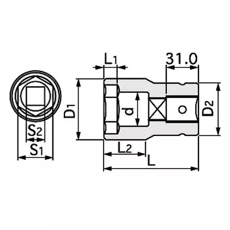 Best tone-foil-nut-combination-socket-254-mm-square-drive-8a-3820 TONE Foil Nut Combination Socket 25.4 mm Square Drive, 8A-3820
