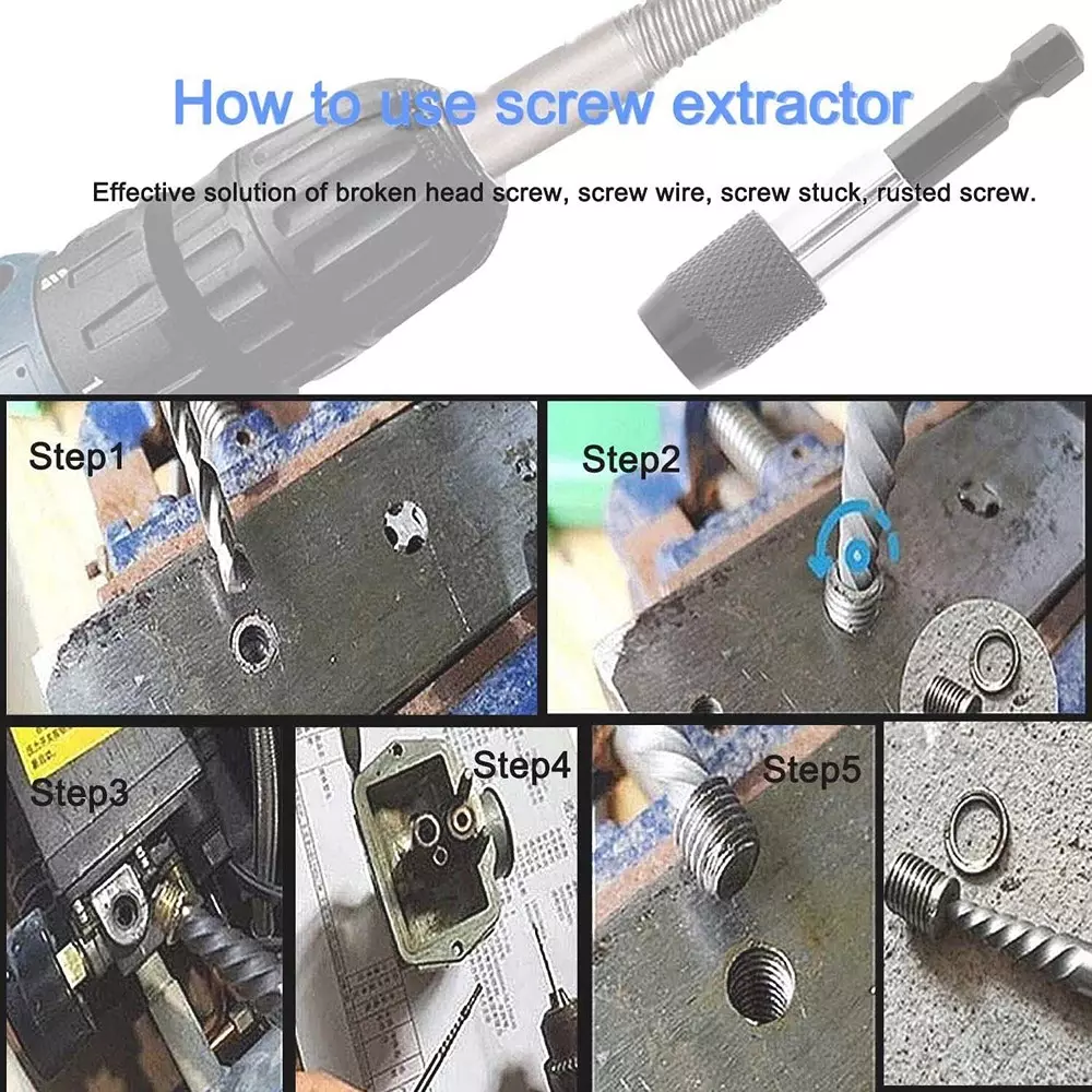 Buy generic-5-pcs-damaged-screw-broken-bolt-extractor-set-hss-easy-for-water-pipes GENERIC 5 Pcs Damaged Screw & Broken Bolt Extractor Set HSS Easy for Water Pipes
