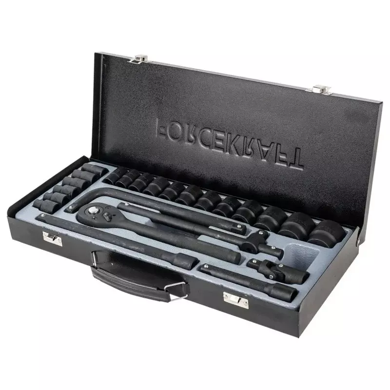 Product forcekraft-24-pcs-air-sockets-tool-kit-chrome-vanadium-steel-12-inch-127-mm-drive-size-fk-4245b-5mpb FORCEKRAFT 24 Pcs Air Sockets Tool Kit Chrome Vanadium Steel 1/2 Inch (12.7 mm) Drive Size, FK-4245B-5MPB
