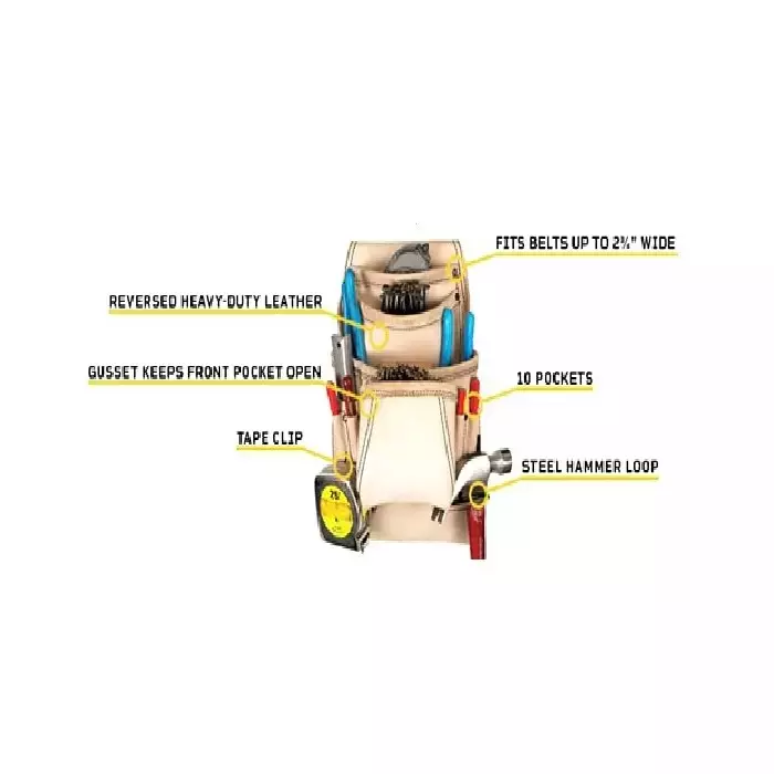 Shop buyohlic-international-nail-tool-bag-heavy-duty-top-grain-leather-cream-white-color-with-10-pockets-for-professional-use-tq-mciw-cw6u Buyohlic International Nail & Tool Bag Heavy Duty Top Grain Leather Cream White Color with 10 Pockets for Professional Use, TQ-MCIW-CW6U