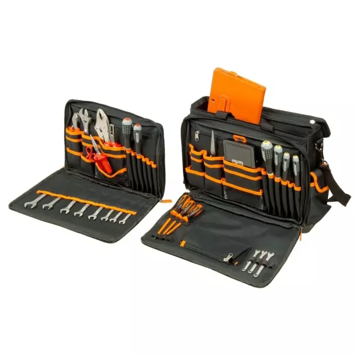 Shop bahco-polyester-hard-bottom-bag-with-shoulder-strap-430-mm-x-150-mm-x-350-mm-4750fb4-18 Bahco Polyester Hard Bottom Bag with Shoulder Strap 430 mm x 150 mm x 350 mm, 4750FB4-18