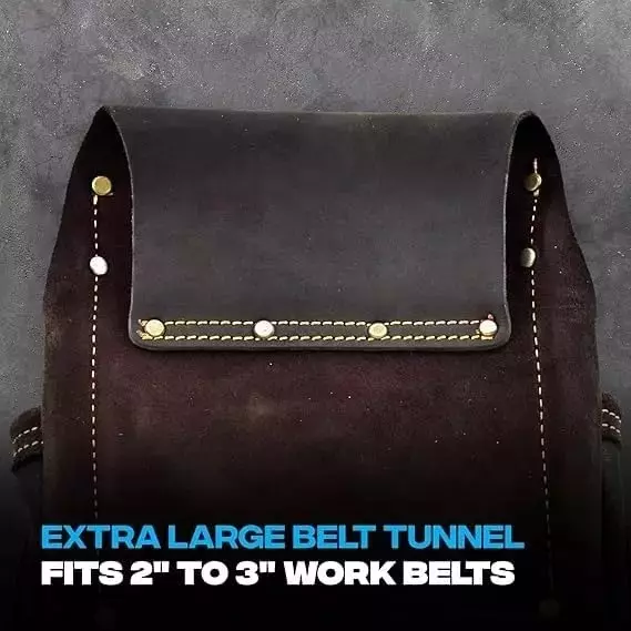 Shop buyohlic-international-tool-pouch-heavy-duty-leather-dark-tan-color-with-hammer-loop-tool-organizer-for-drywall-contractors-100-cs-179 Buyohlic International Tool Pouch Heavy Duty Leather Dark Tan Color with Hammer Loop, Tool Organizer for Drywall Contractors, 100-CS-179