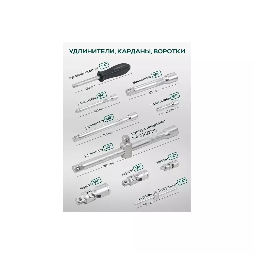 Best rock-force-tool-kit-set-4--32-mm-head-range-635-952-127-mm-14-38-12-inch-rf-41793-5-pack-of-179-pcs Rock Force Tool Kit Set 4 - 32 mm Head Range 6.35, 9.52 & 12.7 mm (1/4, 3/8 & 1/2 inch), RF-41793-5 (Pack of 179 Pcs)