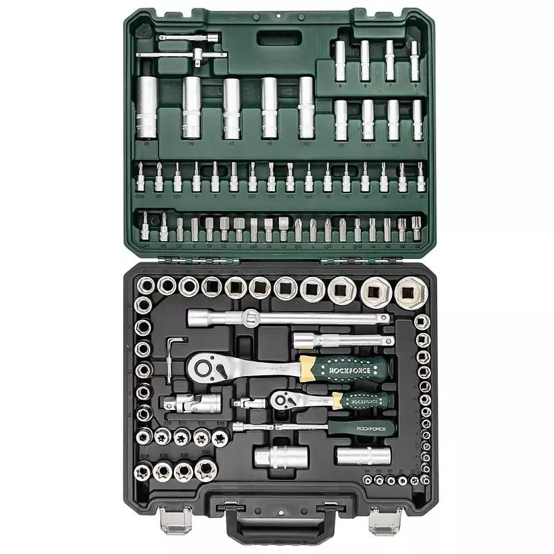 Best rock-force-tool-kit-set-4--32-mm-head-range-635-127-mm-14-12-inch-rf-41082-5w-pack-of-108-pcs Rock Force Tool Kit Set 4 - 32 mm Head Range 6.35 & 12.7 mm (1/4 & 1/2 inch), RF-41082-5W (Pack of 108 Pcs)