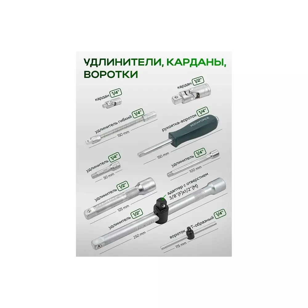 Best rock-force-tool-kit-set-4--32-mm-head-range-635-127-mm-14-12-inch-rf-41252-5-premium-pack-of-125-6-pcs Rock Force Tool Kit Set 4 - 32 mm Head Range 6.35 & 12.7 mm (1/4 & 1/2 inch), RF-41252-5 Premium (Pack of 125 + 6 Pcs)