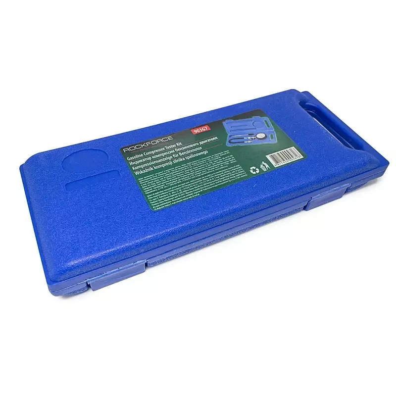 Buy rock-force-gasoline-engine-compression-tester-with-adapter-m14x125-m18x15-pointer-type-0-300-psi-rf-903g7 Rock Force Gasoline Engine Compression Tester with Adapter M14x1.25; M18x1.5 Pointer Type 0-300 PSI, RF-903G7