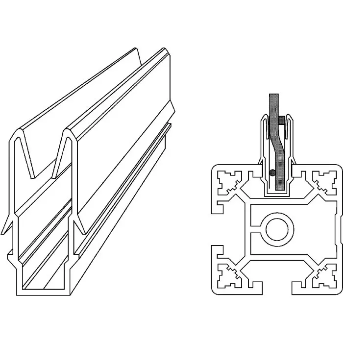 Buy flexlink-grey-pvc-cover-strip-11mm-groove-size-3m-length-xcet-3-c FlexLink Grey PVC Cover Strip 11 mm Groove Size 3 m Length, XCET 3 C (Pack of 3)