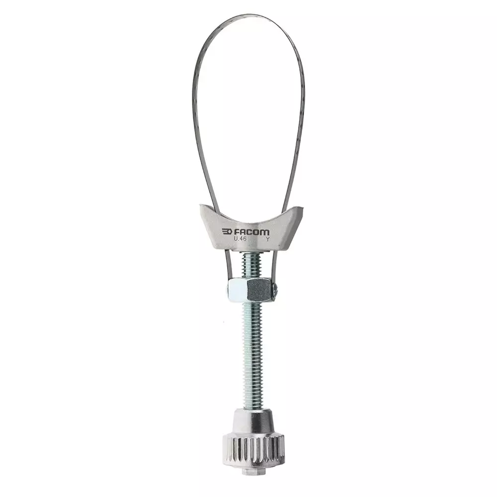 Facom Strap Wrench, 260 mm Overall, 105mm Jaw Capacity, Metal Handle, U.46 Facom Strap Wrench, 260 mm Overall, 105mm Jaw Capacity, Metal Handle, U.46
