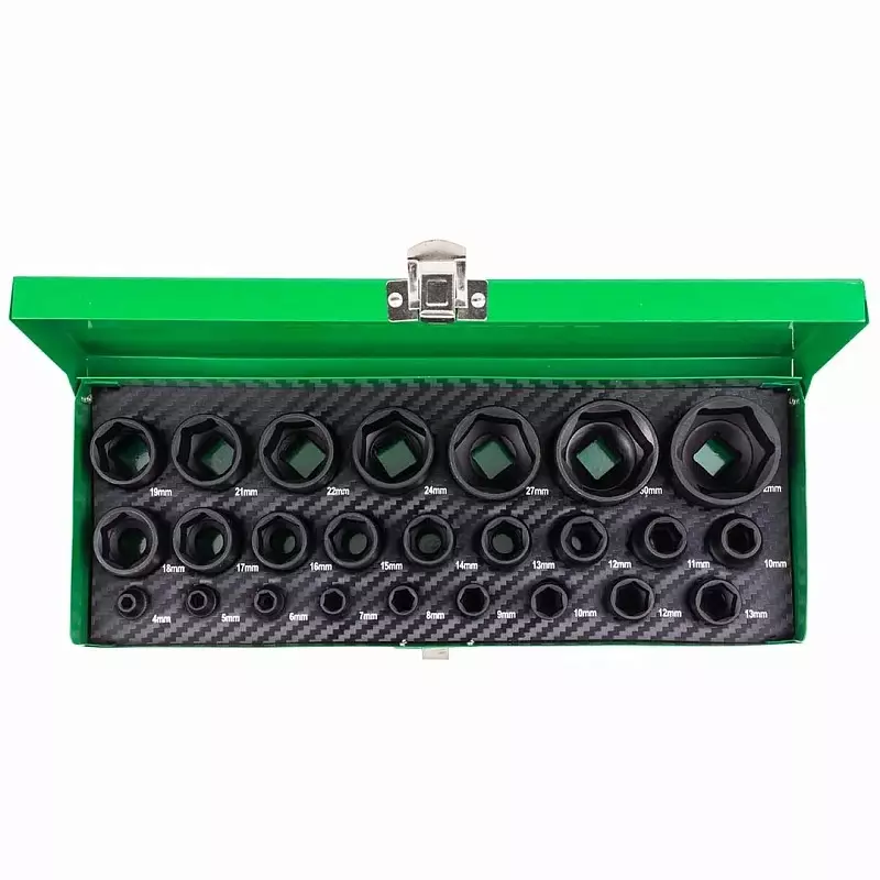 Best rock-force-percussion-socket-set-4--32-mm-head-range-635-127-mm-14-12-inch-rf-50121k-pack-of-25-pcs Rock Force Percussion Socket Set 4 - 32 mm Head range 6.35 & 12.7 mm (1/4 & 1/2 inch), RF-50121K (Pack of 25 Pcs)