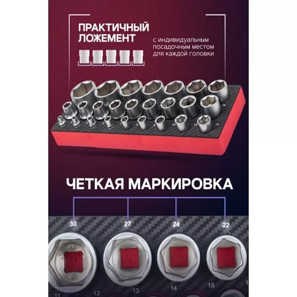 Shop yataforce-socket-set-12-14-inch-127-63-mm-crv-yf-50121g-pack-of-25-pcs YATAFORCE Socket Set 1/2, 1/4 inch (12.7, 6.3 mm) Drive CRV Alloy Steel 6 Point, YF-50121G (Pack of 25 Pcs)