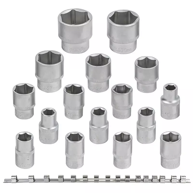 Best rock-force-socket-heads-10--32-mm-head-range-127-mm-12-inch-rf-4161-5-set-of-16-pcs Rock Force Socket Heads 10 - 32 mm Head range 12.7 mm (1/2 inch), RF-4161-5 (Set of 16 Pcs)