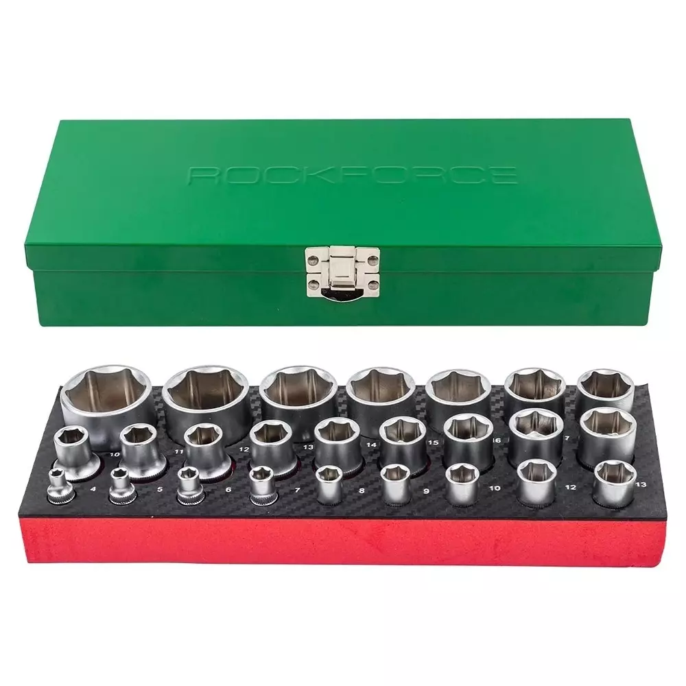 Offer rock-force-hexagon-socket-set-4--32-mm-head-range-635-127-mm-14-12-inch-rf-50121g-pack-of-25-pcs Rock Force Hexagon Socket Set 4 - 32 mm Head range 6.35 & 12.7 mm (1/4 & 1/2 inch), RF-50121G (Pack of 25 Pcs)