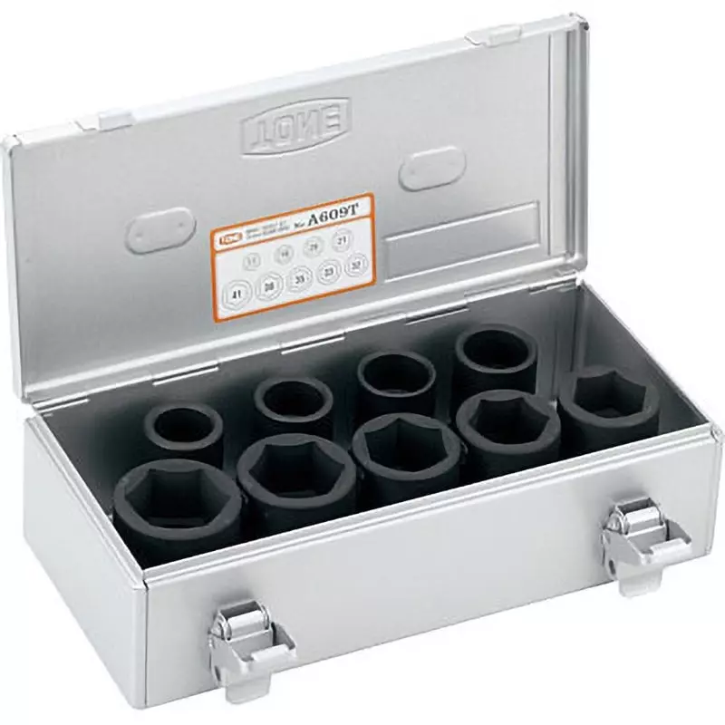 TONE Impact Socket Set (For Wheel Nuts) 19 mm Square Drive, A609T TONE Impact Socket Set (For Wheel Nuts) 19 mm Square Drive, A609T