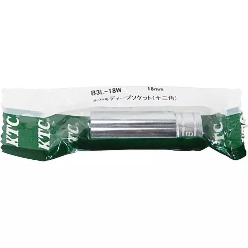 Ktc 12 Corners Deep Socket 9.5 mm Sq. Drive, B3L-18W Ktc 12 Corners Deep Socket 9.5 mm Sq. Drive, B3L-18W
