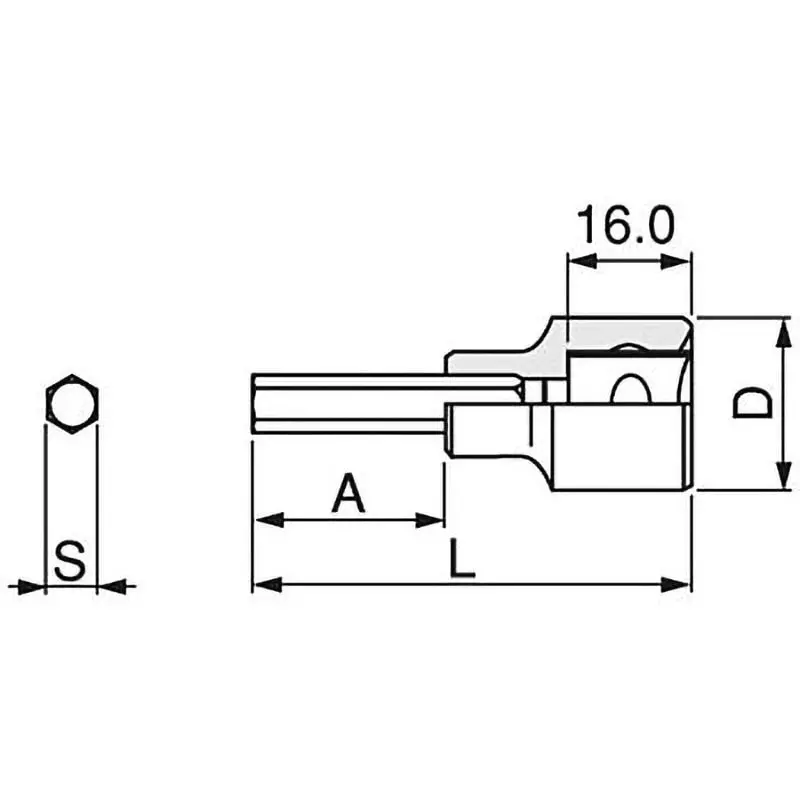 Best tone-hexagon-socket-inch-size-127-mm-4hb-14 TONE Hexagon Socket inch Size 12.7 mm, 4HB-14