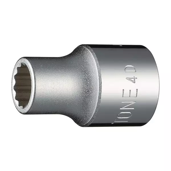 TONE Socket 12 Angles 12.7 mm Square Drive and 33 mm Length, HP4D-33 TONE Socket 12 Angles 12.7 mm Square Drive and 33 mm Length, HP4D-33