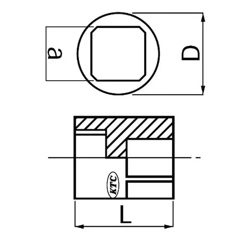Buy ktc-drain-plug-socket-ac301-17 Ktc Drain Plug Socket 32 mm Dimension 12.7 mm Sq. Drive, AC301-17