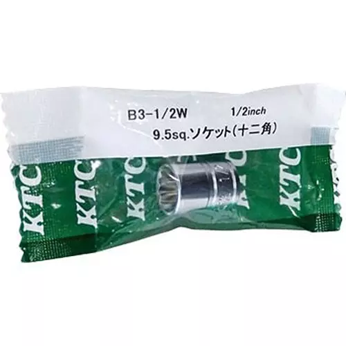 Ktc 12 Corners Socket 9.5 mm Sq. Drive, B3-13/16W Ktc 12 Corners Socket 9.5 mm Sq. Drive, B3-13/16W