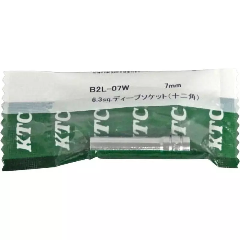 Ktc 12 Corners Deep Socket 6.3 mm Sq. Drive, B2L-07W Ktc 12 Corners Deep Socket 6.3 mm Sq. Drive, B2L-07W