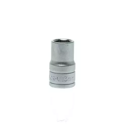 Teng Tools 1/2 inch Drive 13 mm Standard Socket, 6 Point, 38 mm Overall Length, M1205136-C Teng Tools 1/2 inch Drive 13 mm Standard Socket, 6 Point, 38 mm Overall Length, M1205136-C