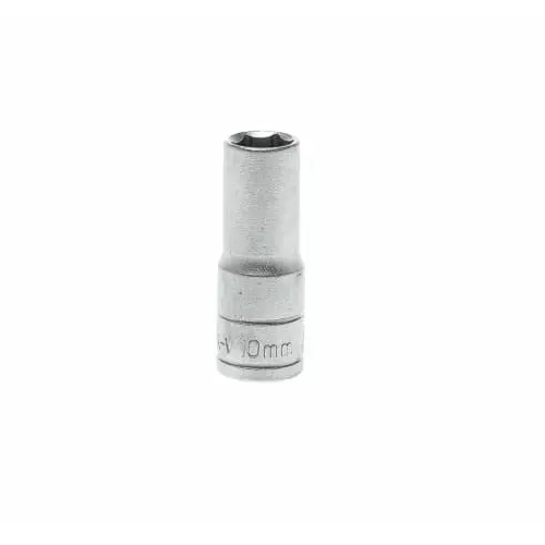 Teng Tools 3/8 inch Drive 10 mm Deep Socket, 6 Point, 45.5 mm Overall Length, M380610-C Teng Tools 3/8 inch Drive 10 mm Deep Socket, 6 Point, 45.5 mm Overall Length, M380610-C